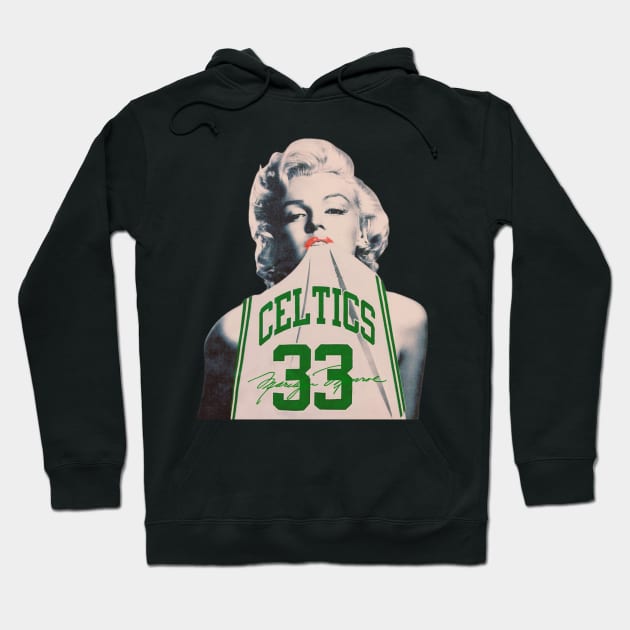 Marilyn Monroe Sports Parody Design Hoodie by P a r a d o k s